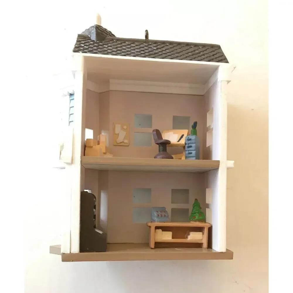 Hallmark Ornament HALL BROS CARD SHOP 5th In Series 1988 Nostalgic Houses Boxed
